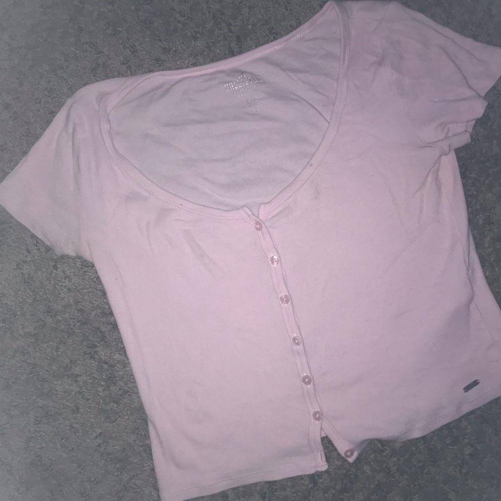 Light pink Hollister baby tee small
